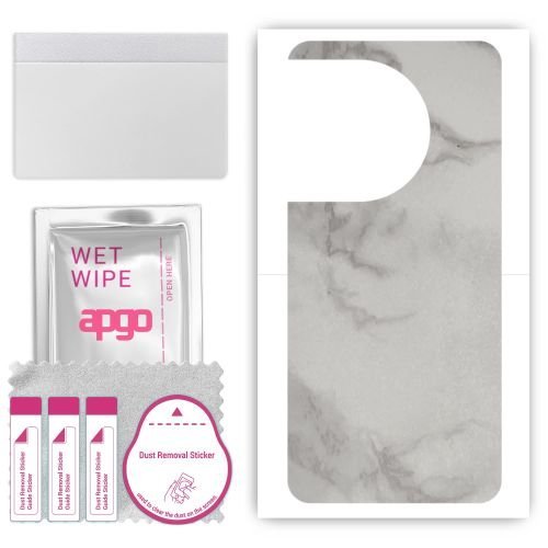 folia naklejka skórka strukturalna na TYŁ do OnePlus 11 - Marmur Szary - apgo SKINS