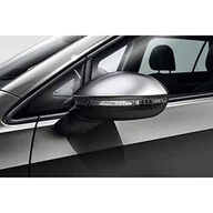 Lusterka samochodowe - Volkswagen 5H007253069D nakładki na lusterka zewnętrzne, chromowane matowe, tylko do pojazdów bez asystenta zmiany toru - miniaturka - grafika 1