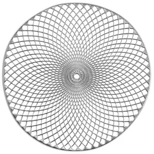 Zeller Srebrna podkładka koronkowa z tworzywa Mandala podkładki pod talerze podkładki na stół nowoczesne podkładki na stół okrągłe (B07CM5N662) - Obrusy i serwetki - miniaturka - grafika 1