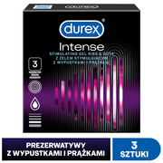 Prezerwatywy - Durex RECKITT BENC Prezerwatywy Intense x 3 szt - miniaturka - grafika 1