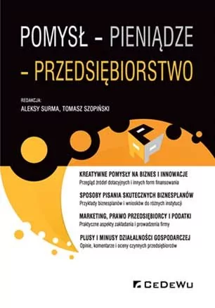 Pomysł pieniądze przedsiębiorstwo - Surma Aleksy, Tomasz Szopiński