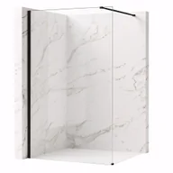 Kabiny prysznicowe - Rea Ścianka prysznicowa Rea Flexi Transparent / Black 110 - miniaturka - grafika 1