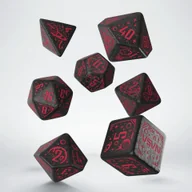 Akcesoria do gier planszowych - Space Dice Set: Voyager, kości, czarne z brokatem Q-Workshop - gra - miniaturka - grafika 1