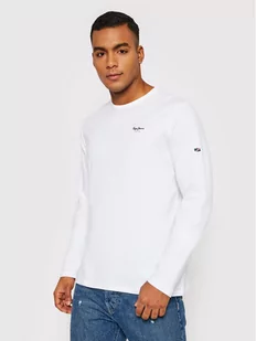 Pepe Jeans Longsleeve Original Basic 2 Long N PM508211 Biały Slim Fit - Bluzy męskie - miniaturka - grafika 1
