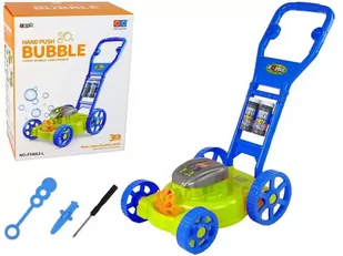 Kosiarka do baniek mydlanych niebieska z dzwiękiem Leantoys - Bańki mydlane - miniaturka - grafika 1