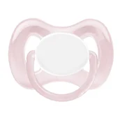 Smoczki uspokajające - MININOR, Smoczek uspokajający, anatomiczny, Różowy, 6m+ - miniaturka - grafika 1