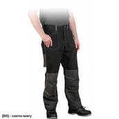 Odzież robocza - Leber & Hollman INNY Spodnie ochronne do pasa 52 czarno-szary 114L060 - miniaturka - grafika 1