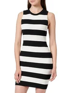 Sukienki - Mavi Sukienka damska z dzianiny, czarny i biały, M - miniaturka - grafika 1