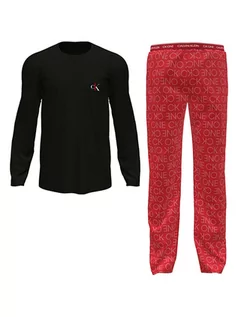Piżamy męskie - Calvin Klein Piżama w kolorze czarno-czerwonym - grafika 1