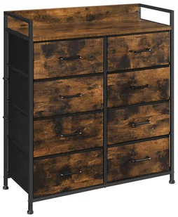 Industrialna komoda z 8 szufladami rustykalny brąz - Lea - Komody Industrialna komoda z 8 szufladami rustykalny brąz - Lea - Komody - miniaturka - grafika 1