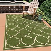 Dywany zewnętrzne - SANAT Dywan do użytku w pomieszczeniach i na zewnątrz, odporny na działanie wody, na taras, do ogrodu, kuchni, łazienki lub salonu – zielony, 80 x 150 cm - miniaturka - grafika 1