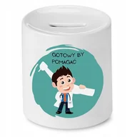 Skarbonki - SKARBONKA DLA DENTYSTY GOTOWA BY POMAGAĆ PREZENT z Nadrukiem ze Zdjęciem - miniaturka - grafika 1