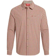 Koszulki sportowe męskie - Koszula Craghoppers NosiLife Nuoro Check Long Sleeved Shirt Rozmiar: XXL / Kolor: pomarańczowy - miniaturka - grafika 1
