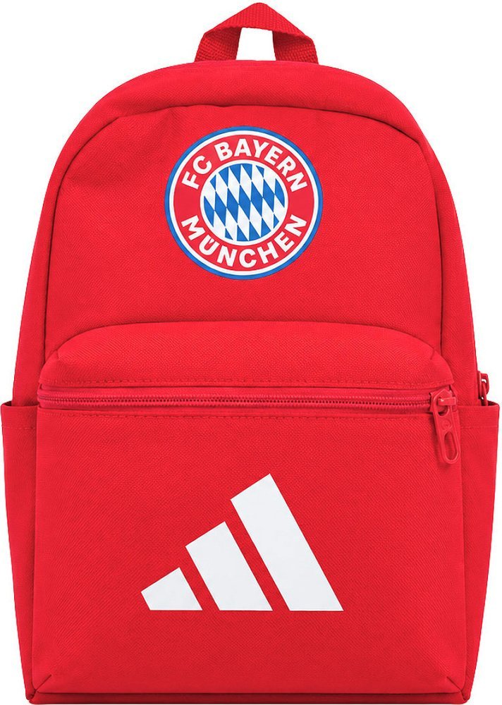 Adidas Plecak sportowy miejski szkolny dla dzieci adidas FC Bayern Monachium czerwony KT3403
