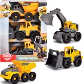Samochody i pojazdy dla dzieci - Zestaw pojazdów budowlanych Volvo koparka wywrotka ładowarka - miniaturka - grafika 1