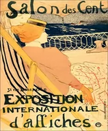 Plakaty - Galeria Plakatu, Plakat, Salon des Cent Exposition Internationale d&rsquo;affiches, Henri de Toulouse-Lautrec, 59,4x84,1 cm - miniaturka - grafika 1
