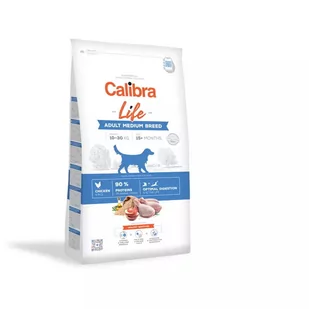Calibra LIfe Adult Medium Breed Chicken 12 kg - Sucha karma dla psów - miniaturka - grafika 1