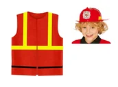 Stroje karnawałowe - ZESTAW STRAŻAK CZERWONY 98-110 2el - miniaturka - grafika 1