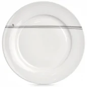 Talerze - Talerz obiadowy płytki porcelanowy biały serduszka 27 cm kod: O-128475 - miniaturka - grafika 1