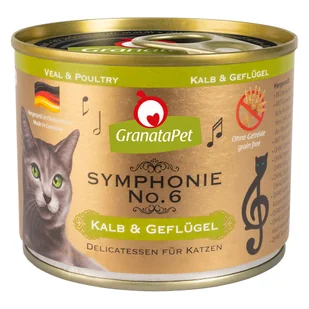 GranataPet Granatapet 10 + 2 Gratis! Granatapet, 12 X 200 G - Symphonie, Cielęcina Z Drobiem - Mokra karma dla kotów - miniaturka - grafika 2