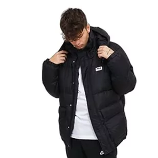 FILA Kurtka męska Tirebolu Oversized Puff Jacket Padded, Moonless Night, M - Kurtki męskie - miniaturka - grafika 1