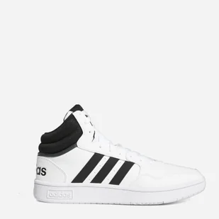 Trzewiki męskie wysokie sznurowane Adidas Hoops 3.0 Mid GW3019 47.5 Białe (4064053694100) - Półbuty męskie - miniaturka - grafika 1