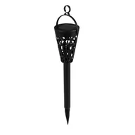 Lampy ogrodowe - Lampa solarna LED czarna - miniaturka - grafika 1