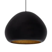 Lampy sufitowe - Lampa wisząca nad wyspę Lava 41077 Sigma kuchenna czarna złota - miniaturka - grafika 1