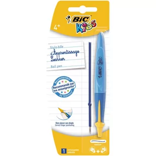 BiC Długopis Kids Twist Beginners niebieski + wkład - Artykuły biurowe - miniaturka - grafika 2