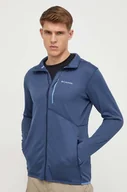 Bluzy męskie - Columbia bluza sportowa Park View kolor niebieski gładka - miniaturka - grafika 1