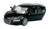 Samochody i pojazdy dla dzieci - WELLY 2009 AUDI R8 COUPE V10 CZARNY 1:34 SAMOCHÓD NOWY METALOWY MODEL - miniaturka - grafika 1