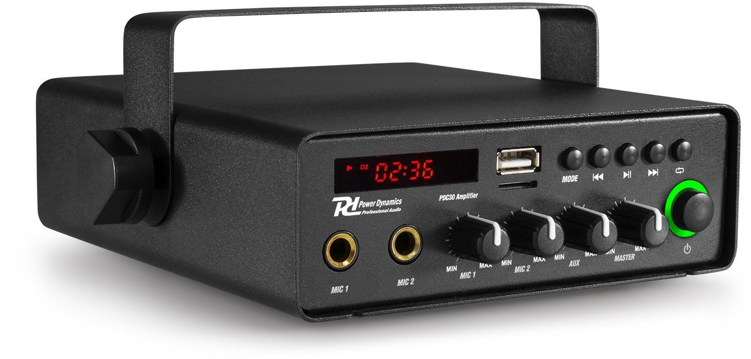 Power Dynamics Wzmacniacz mobilny PDC30 30W 12V/220V one size