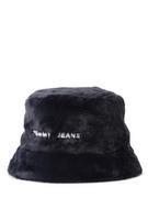 Czapki damskie - Tommy Jeans - Damski bucket hat z dwustronnym wzorem, niebieski|czerwony - miniaturka - grafika 1