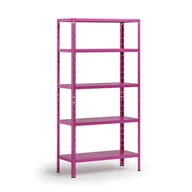 Szafy i regały magazynowe - Regał półkowy 1800x900x400 mm, 5 półek, nośność półek 70 kg, fioletowy - miniaturka - grafika 1