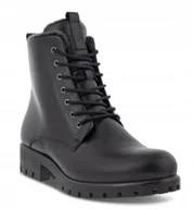 Botki damskie - ECCO MODTRAY BOTKI CZARNE SKÓRZANE DAMSKIE 40 6CA - miniaturka - grafika 1