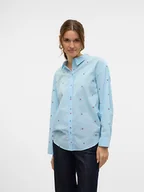 Bluzki damskie - Vero Moda Koszula w kolorze błękitnym - miniaturka - grafika 1