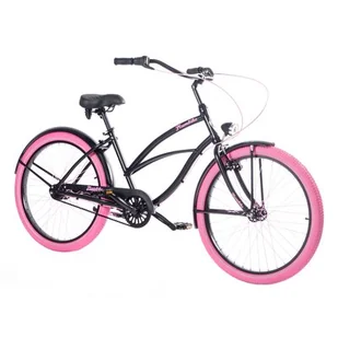Plumbike La Donna Night Heart 7B 26 cali Czarny - Rowery - miniaturka - grafika 1