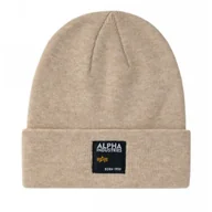 Odzież taktyczna i umundurowanie - Czapka zimowa Alpha Industries Label 118934 679 - Vintage Sand - miniaturka - grafika 1