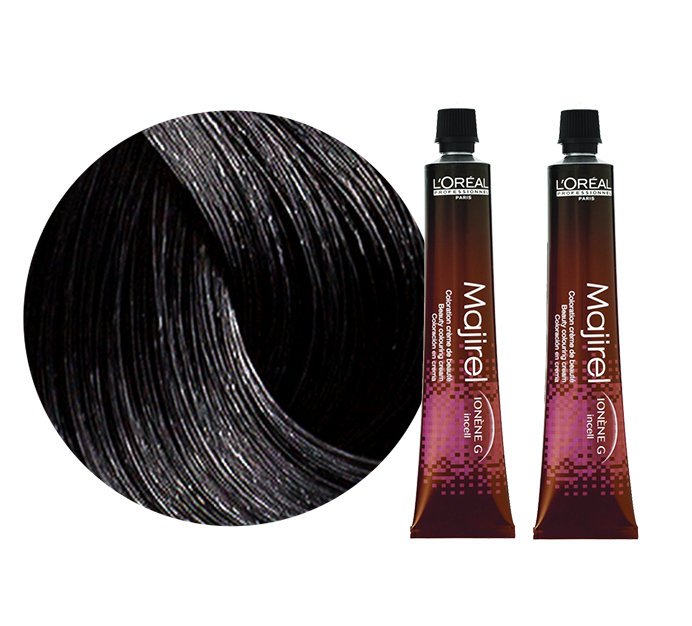 Loreal Majirel 1 - czarny trwała farba 2x50ml do włosów