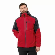 Kurtki męskie - Męska kurtka przeciwdeszczowa Jack Wolfskin EAGLE PEAK 2L JKT M red glow - S - miniaturka - grafika 1