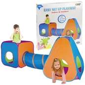 Namioty i tipi dla dzieci - INNI Namiot z tunelem i domek 3w1 8158 - miniaturka - grafika 1