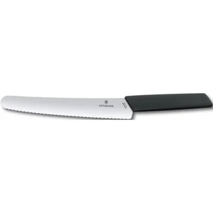 Victorinox Nóż do chleba i ciast ostrze ząbkowane 22 cm czarny 6.9073.22WB - Noże kuchenne - miniaturka - grafika 5