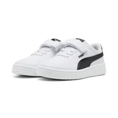 Buty trekkingowe dziecięce - Dziecięce sneakersy Court Classic Clean PUMA White Black - miniaturka - grafika 1