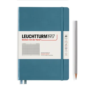Notatnik Leuchtturm1917 Medium, notatnik w kratkę, A5, Rising Colours Stone Blue - Notesy i bloczki - miniaturka - grafika 1