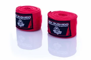 Bushido DBX CZERWONE BANDAŻE BOKSERSKIE, OWIJKI, 4 METRY, 1BU-471 - Bandaże bokserskie - miniaturka - grafika 1