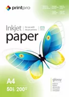 Papier do drukarek - PrintPro Papier Fotograficzny Błyszczący A4 200g 50 szt (PGE200050A4) - miniaturka - grafika 1