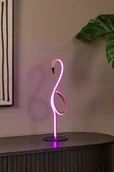 Lampy stojące - Lucide FLAMINGO 05545/06/66 różowa lampa stołowa LED RGBW 5,5W z pilotem w kształcie flaminga - miniaturka - grafika 1
