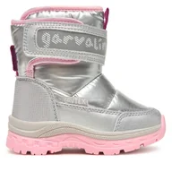 Buty dla dziewczynek - Śniegowce Garvalin 251845 S Srebrny - miniaturka - grafika 1