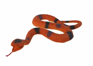 Sztuczny Gumowy Wąż Brązowy Z Czarno- Siwymi Łatkami - Figurki dla dzieci - miniaturka - grafika 2