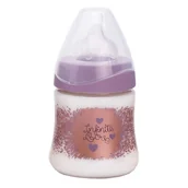 Butelki dla niemowląt - Butelka do karmienia Suavinex Wide Nech Bottle 3p Silicone Teat +0 m 150 ml - miniaturka - grafika 1